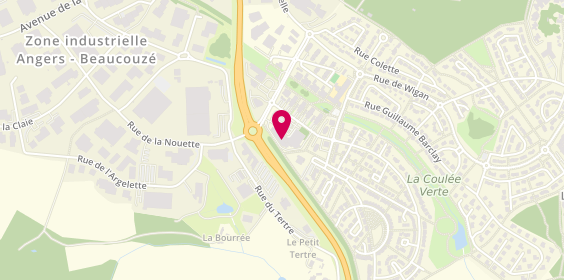 Plan de BNP Paribas - Angers Molliere, Rue Michel Seurat, 49000 Angers
