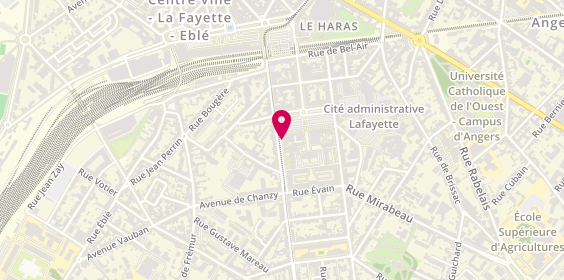 Plan de Agence la Fayette, 15 Rue de Létanduère, 49000 Angers