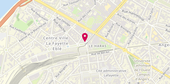 Plan de Angers Espace Professionnels et Banque Privee, 2 avenue Denis Papin, 49100 Angers