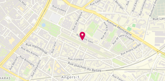 Plan de CDC Etablissement d'Angers, 24 Rue Louis Gain, 49100 Angers