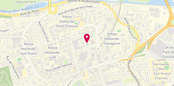Plan de Banque Populaire Bourgogne Franche-Comté, 4 Rue Vivaldi, 25200 Montbéliard