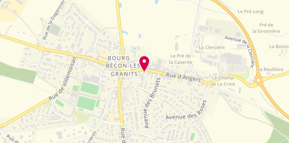 Plan de Crédit Mutuel, 16 Rue d'Angers, 49370 Bécon-les-Granits