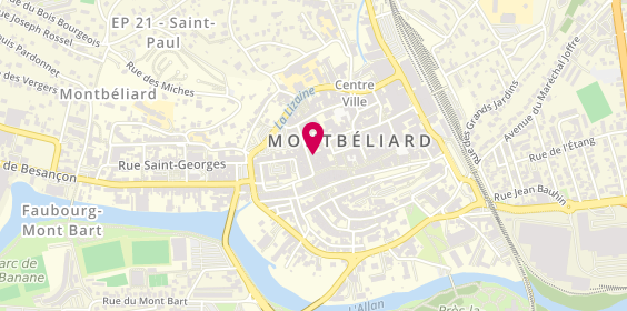 Plan de Crédit Mutuel, 6 Rue Georges Clemenceau, 25200 Montbéliard