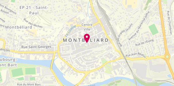 Plan de Caisse d'Epargne Montbéliard Centre, 10 place Saint-Martin, 25200 Montbéliard