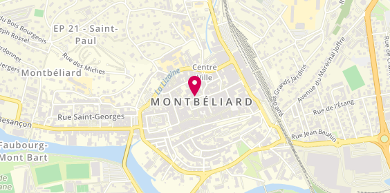 Plan de CCF Montbeliard, 25 place Saint-Martin, 25200 Montbéliard