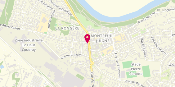 Plan de Caisse d'Epargne Montreuil-Juigne, 2 Rue Victor Hugo, 49460 Montreuil-Juigné