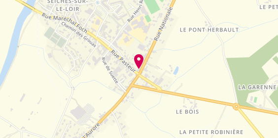 Plan de Crédit Agricole, 19 Rue Pasteur, 49140 Seiches-sur-le-Loir