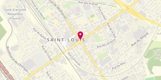 Plan de LCL Banque et assurance, 1 Rue de Mulhouse, 68300 Saint-Louis