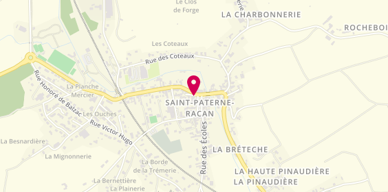 Plan de Credit Agricole, 3 place de la République, 37370 Saint-Paterne-Racan