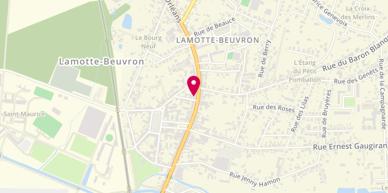 Plan de BNP Paribas - Lamotte Beuvron, 88 avenue de l'Hôtel de Ville, 41600 Lamotte-Beuvron