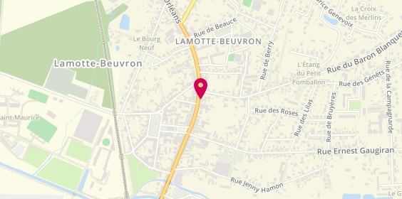 Plan de Caisse d'Epargne Lamotte-Beuvron, 65-67, Avenuede l'Hotel de Ville, 41600 Lamotte-Beuvron