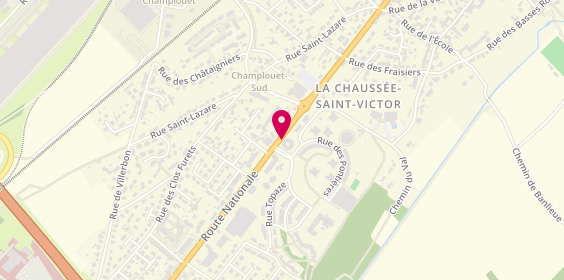 Plan de Caisse d'Epargne Agence de la Chaussée S, L'Hermitage, 41260 La Chaussée-Saint-Victor