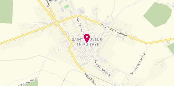 Plan de Credit Agricole, place du Marché, 89520 Saint-Sauveur-en-Puisaye