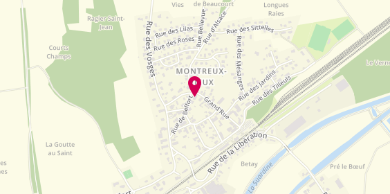 Plan de Crédit Mutuel, 1 Rue de Belfort, 68210 Montreux-Vieux