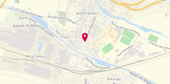 Plan de Caisse d'Epargne Montbard, 1 Rue Alfred Debussy, 21500 Montbard