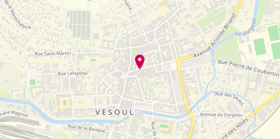 Plan de CASDEN Banque Populaire, 16 Rue Georges Genoux, 70000 Vesoul