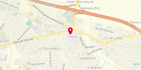 Plan de Agence Groupama Theix, 4 Rue de Nantes, 56450 Theix-Noyalo