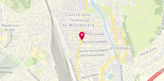 Plan de CCF Belfort, 19 Faubourg de Montbéliard, 90000 Belfort