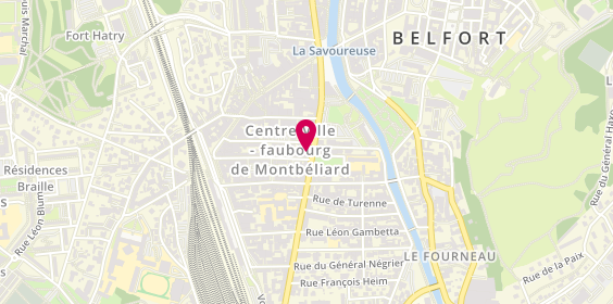Plan de AXA Assurance et Banque Heitmann Claudine et Lucie, 32 Faubourg de Montbéliard, 90000 Belfort