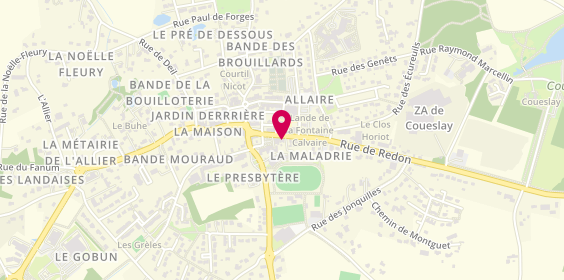 Plan de Crédit Agricole du Morbihan, 7 Rue de Redon, 56350 Allaire