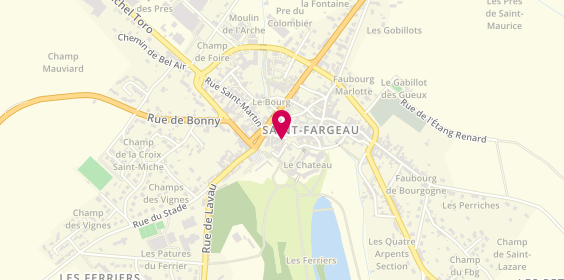 Plan de Caisse d'Epargne Saint Fargeau, 20 Rue Max Pautrat, 89170 Saint-Fargeau