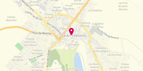 Plan de BNP Paribas - Saint Fargeau, 7 Rue des Lions, 89170 Saint-Fargeau
