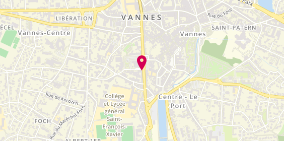 Plan de Vannes Bnpp Bdb, 9 place de la République, 56000 Vannes