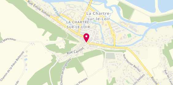 Plan de Bnp Paribas, 29 Rue Nationale, 72340 La Chartre-sur-le-Loir