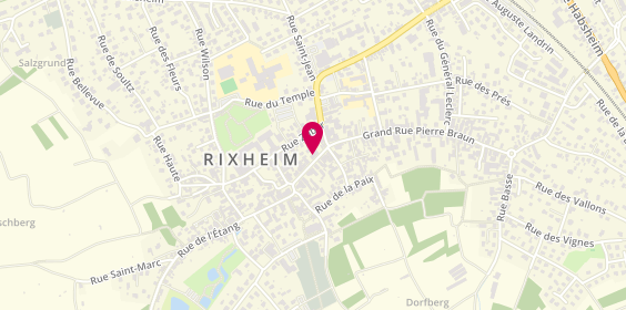 Plan de BNP Paribas - Rixheim, 15 Grand Rue Pierre Braun, 68170 Rixheim