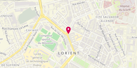 Plan de HSBC - Agence Lorient, 25 Boulevard du Général Leclerc, 56100 Lorient