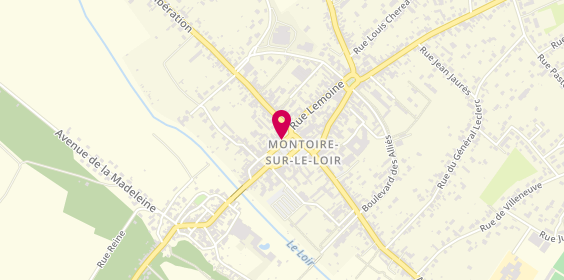 Plan de Credit Agricole, 36 Place Clemenceau, 41800 Montoire-sur-le-Loir