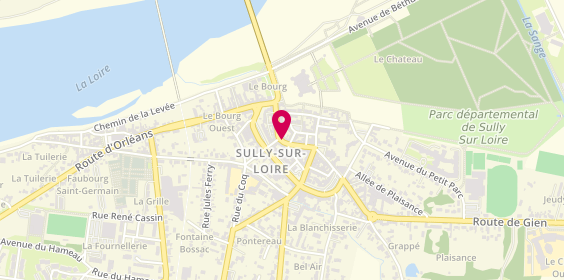 Plan de Sully Sur Loire, 23 Rue du Grand Sully, 45600 Sully-sur-Loire