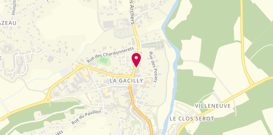 Plan de Caisse d'Epargne la Gacilly, 16 Rue Antoine Monteil, 56200 La Gacilly