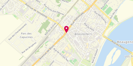 Plan de BNP Paribas - Beaugency, 33 Rue de la Maille d'Or, 45190 Beaugency