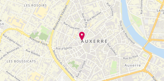 Plan de Auxerre Centre Ville, 31-33 Rue de Paris, 89000 Auxerre