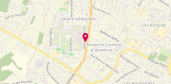Plan de Caisse d'Epargne Auxerre Sainte Geneviève, Boulevard Gallieni, 89000 Auxerre