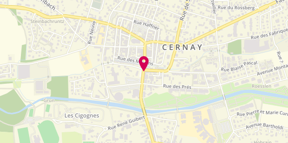 Plan de BNP Paribas - Cernay, 27 Raymond Poincaré Street, 68700 Cernay