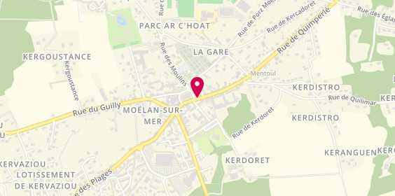 Plan de Agence Moelan Sur Mer, 5 Rue des Écoles, 29350 Moëlan-sur-Mer