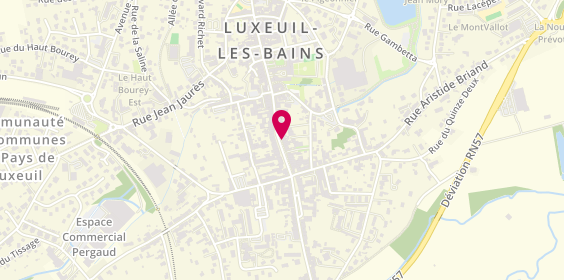 Plan de Crédit Mutuel de Luxeuil Les Bains, 30 Rue Jules Jeanneney, 70300 Luxeuil-les-Bains
