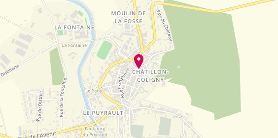 Plan de Clca Chatillon Coligny, 7 Place Montmorency de Luxembourg, 45230 Châtillon-Coligny