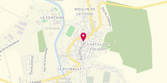 Plan de Agence Chatillon-Coligny, 20 Rue Jean Jaurès, 45230 Châtillon-Coligny