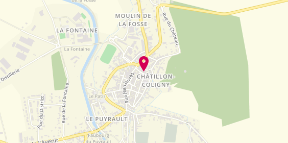 Plan de Chatillon Coligny, 7 Rue Montmorency Luxembourg, 45230 Châtillon-Coligny