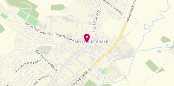 Plan de Caisse d'Epargne Besse sur Braye, place de la Tour, 72310 Bessé-sur-Braye