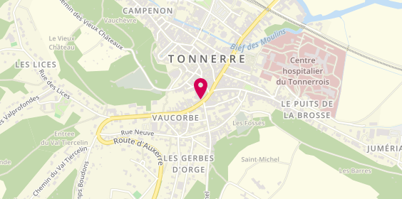 Plan de Banque Populaire Bourgogne Franche-Comté, 10 Rue Vaucorbe, 89700 Tonnerre