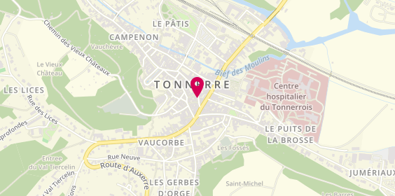 Plan de BNP Paribas - Tonnerre, 3 Rue de l'Hôtel de Ville, 89700 Tonnerre