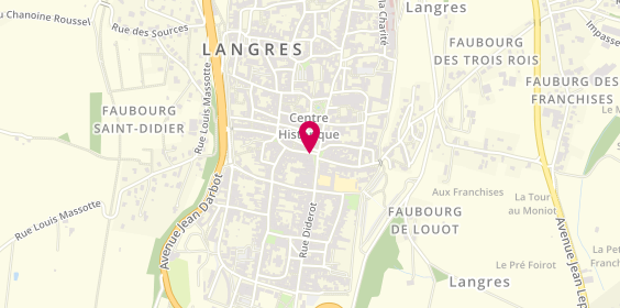 Plan de LCL Banque et assurance, 10 place Diderot, 52200 Langres
