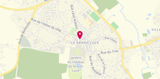 Plan de Caisse d'Epargne le Grand Luce, 10 place du Château, 72150 Le Grand-Lucé