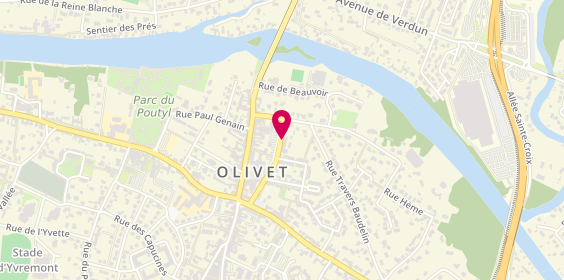 Plan de BNP Paribas - Olivet, 65 Rue Jules Marie Simon, 45160 Olivet