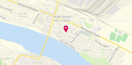 Plan de Crédit Agricole Centre Loire - Saint Denis de l'Hotel, 22 avenue de la Tête Verte, 45550 Saint-Denis-de-l'Hôtel