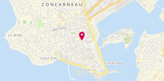 Plan de Crédit Mutuel de Bretagne CONCARNEAU, 1 Rue des Écoles, 29900 Concarneau